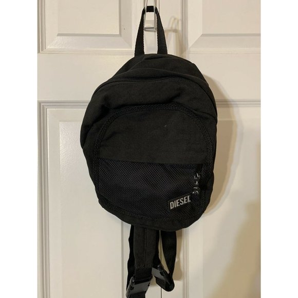 Diesel Backpack Rucksack Black Diesel Spare Parts - Picture 2 of 8